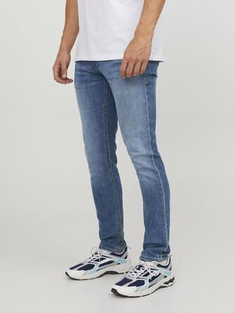 Джинси чоловічі JACK & JONES Jjiglenn Original AM 817 Noos, блакитні, Smart Casual, 31W 36L