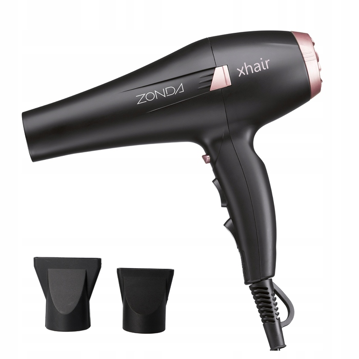 Професійний фен для сушіння волосся 2400 Вт, з іонізацією та турмаліновим покриттям, легкий