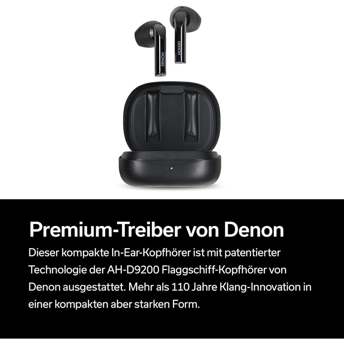 Бездротові навушники Denon AH-C500W - білі, Bluetooth, з мікрофоном, водостійкі