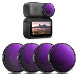 Набір ND-фільтрів K&F Concept для DJI Osmo Nano (ND8, ND16, ND32, ND64) — 4 шт, нейтральний сірий фільтр з HD-скла та алюмінієвою рамою, FD151