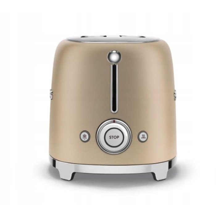 Тостер Smeg TSF01CHMEU, жовтий/золотистий, 950 Вт