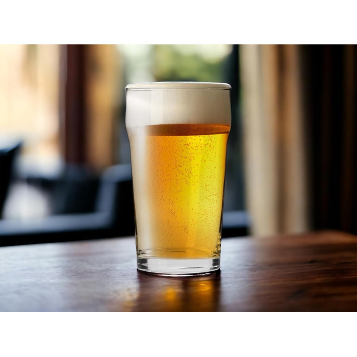 Набір пивних келихів Biergläser 590 мл (6 шт) - Кришталеві келихи для пива, пшеничного пива, подарунок чоловікові - можна мити в посудомийній машині