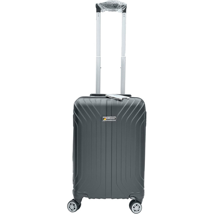 Чемодан Ribelli Handgepäck, 70 л, середній, з жорстким корпусом, з 4 колесами, з TSA-замком, телескопічна ручка, набір L-XL-XXL (02066-чорний, L (50л))