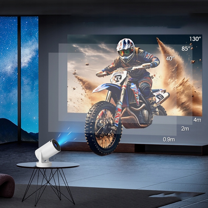 Портативний LED-проектор Xinowy HY300 Pro HiFi (нова версія), білий
