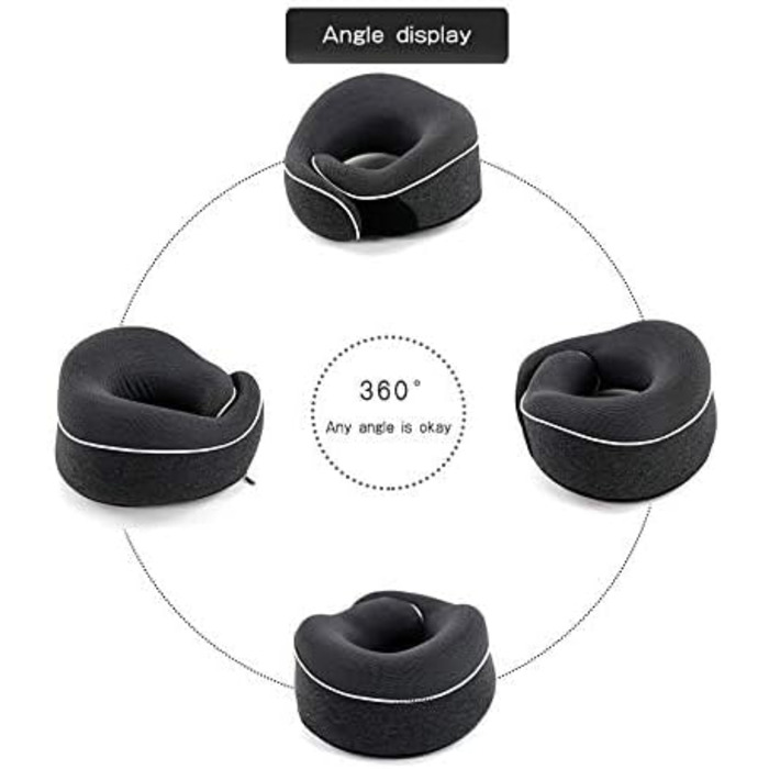 KÖHAIR Neck Pillow supports your restful sleep after your hair transplant - Innovative Travel Pillow | Unbelievably small for relaxed travel by plane and car