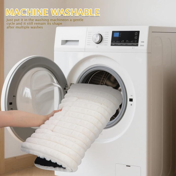 М'яке ортопедичне ліжко для собак BVAGSS, 90x60 см, біле. Зручна собача лежанка з неслизьким дном, миється. Підходить для собак маленьких, середніх та великих порід.