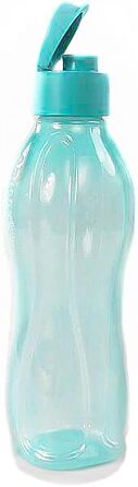 Tupperware To Go Eco 750ml Eco Easy Flip Top Drinking Bottle EcoEasy, suitable for carbonated drinks, 750 ml (Light Turquoise)