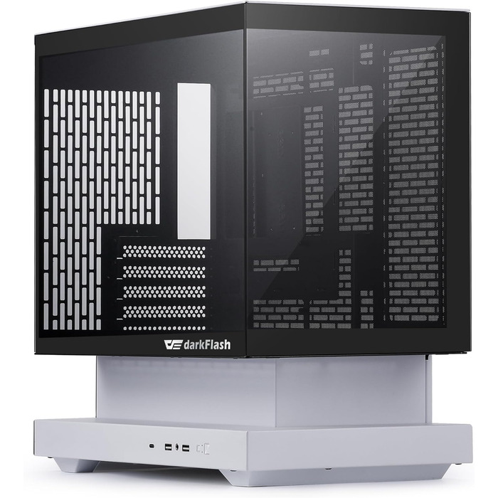 darkFlash FLOATRON F1(2025) - Корпус для ПК Micro-ATX з ефектом левітації, підтримка 360mm AIO, Typ-C, без RGB підсвітки