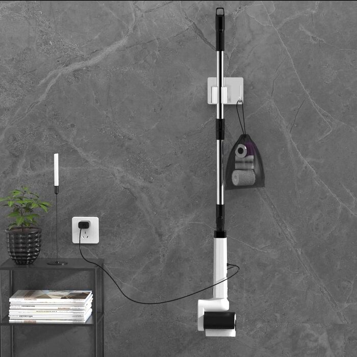 Roller Electric Cleaning Brush - 2-Speed Options, Waterproof, Cordless Electric Cleaning Brush with 4 Versatile Brush Heads and Extendable Handle