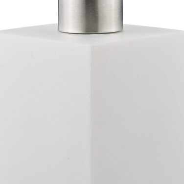 Дозатор для мила Relaxdays 300 мл, наповнюваний, для ванної/кухні, білий, з нержавіючою сталею