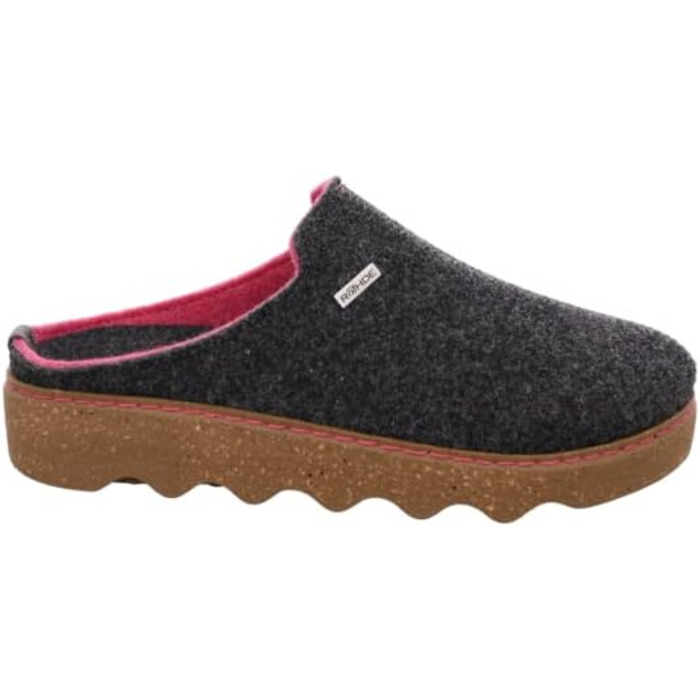 Тапочки Rohde Foggia-D для жінок, теплі, з повсті, розмір 38 EU, колір Stone 84