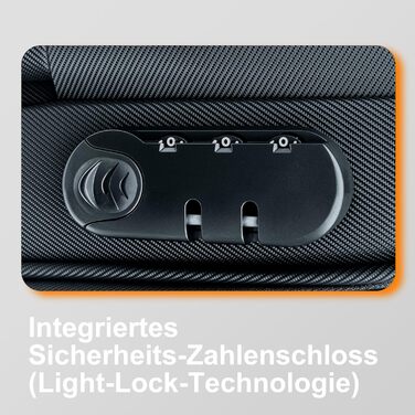 Чемодан Ribelli Handgepäck 70L, чорний: міцний валіза на 4 колесах з TSA-замком та телескопічною ручкою, L-XL-XXL комплект