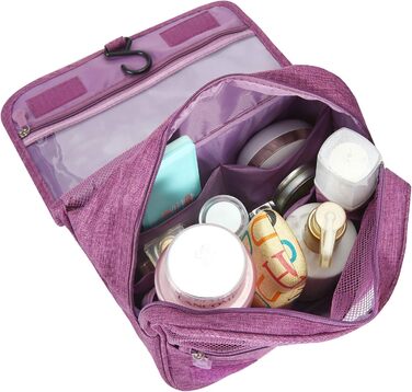 Сумка для туалетних аксесуарів | Розкладна дорожня сумочка з ручкою | Багатофункціональна косметичка, сумочка для душу для чоловіків та жінок (Зелена)