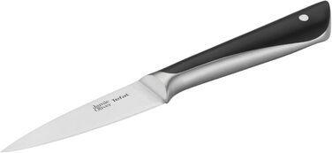 Набір кухонних ножів Jamie Oliver by Tefal (6 предметів): шеф-ніж, ніж Сантоку, ніж для хліба, універсальний ніж, ніж для овочів, блок з акації, сталь, коричневий K267S556