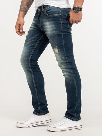Чоловічі джинси Rock Creek Slim Fit M21 (36W/34L, темно-сині) - Оригінал