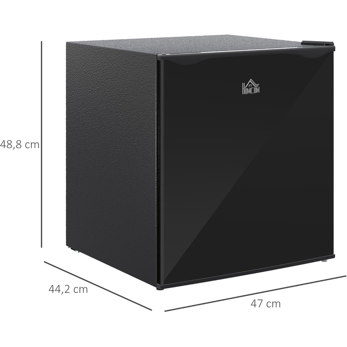 Mini морозильна камера HOMCOM 35 л, електрична, автономна, чорна, без замка