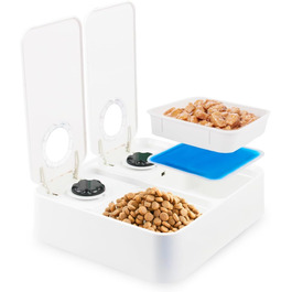 Автоматичний дозатор корму для котів та собак ALL FOR PAWS з таймером, для сухого та вологого корму, миється в посудомийній машині