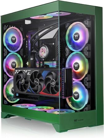 Корпус для ПК Thermaltake CTE E660 MX Racing Green, ATX/E-ATX, Dual-Chamber, загартоване скло, підтримка радіаторів до 420 мм, Racing Green