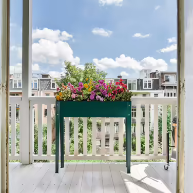 Relaxdays Green Raised Garden Bed made of Metal