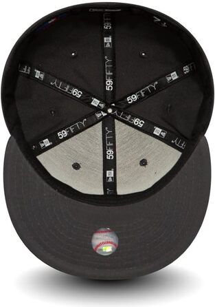 Кепка бейсбольна New Era MLB Yankees 59Fifty Graphite/Біла (56.8 см) - Оригінал