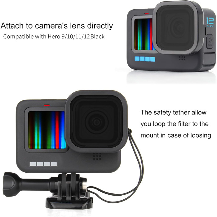 Фільтри SOONSUN для GoPro Hero 12 11 10 9: CPL, ND8, ND16, ND32 (4 шт.)