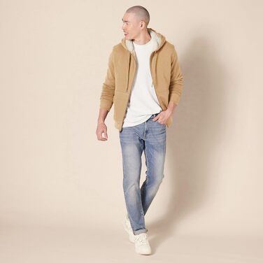 Чоловіча худі на молнії Amazon Essentials з підкладкою шерпа, розмір XXL, колір Camel Heather