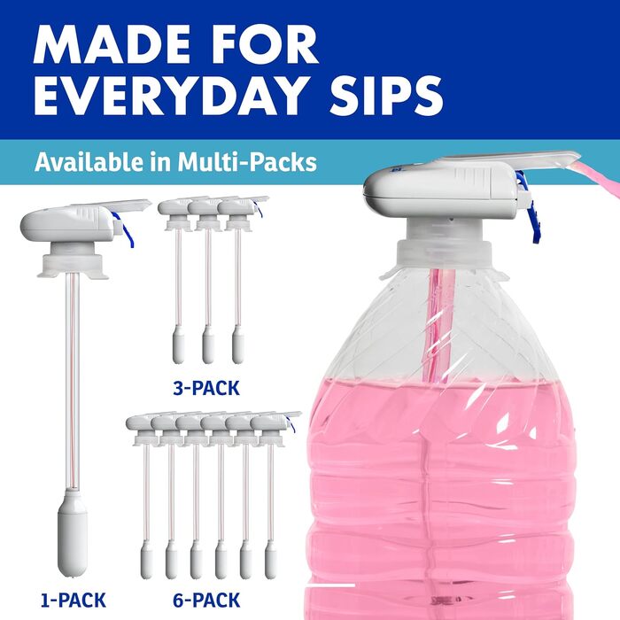 The Magic Tap Automatic Drink Dispenser – Hands-Free Drink Dispenser for Refrigerator – Perfect for Milk, Juice – Gifts for Women & Men – 1 Pack, White