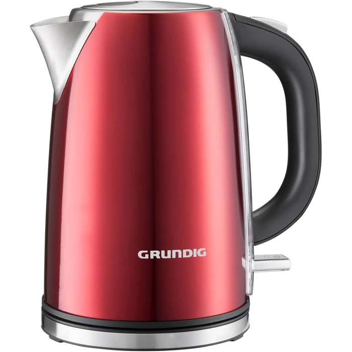 Електричний чайник Grundig WK 8340 з нержавіючої сталі, 1.7 л, прихований нагрівальний елемент, індикатор рівня води, колір Rose Gold