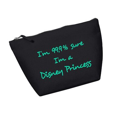 Косметичка RaketeBerlin 'I'm 99.9% sure I'm a Disney Princess', середня, бавовна, вінтажна блискавка, різні кольори