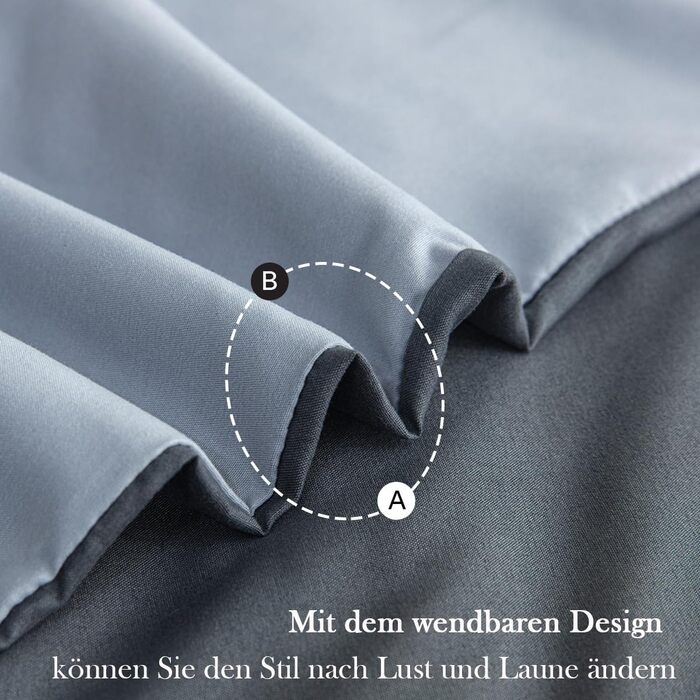 Комплект постільної білизни 135x200 4-х частинний антрацит/сірий, мікрофібра, двостороння, м'яка та без прасування. Комплект: простирадло 2 шт. + наволочки 2 шт. 80x80 см на блискавці.