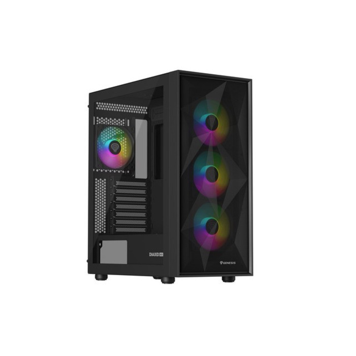 Корпус для комп'ютера Genesis Diaxid 605 ARGB Midi Tower ATX, вікно, чорний