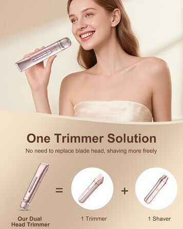 Електричний жіночий епілятор 2 в 1 з тримером, silky splash, Rose Gold, IPX7, з керамічними лезами