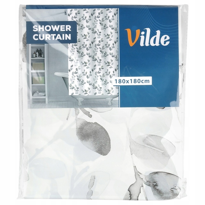 Штора для душу вінілова Vilde 180 x 180 см