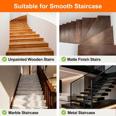 Килимочки на сходи Spurtar Antirutsch, прозорі, самоклеючі, 15 шт., 10 x 60 см