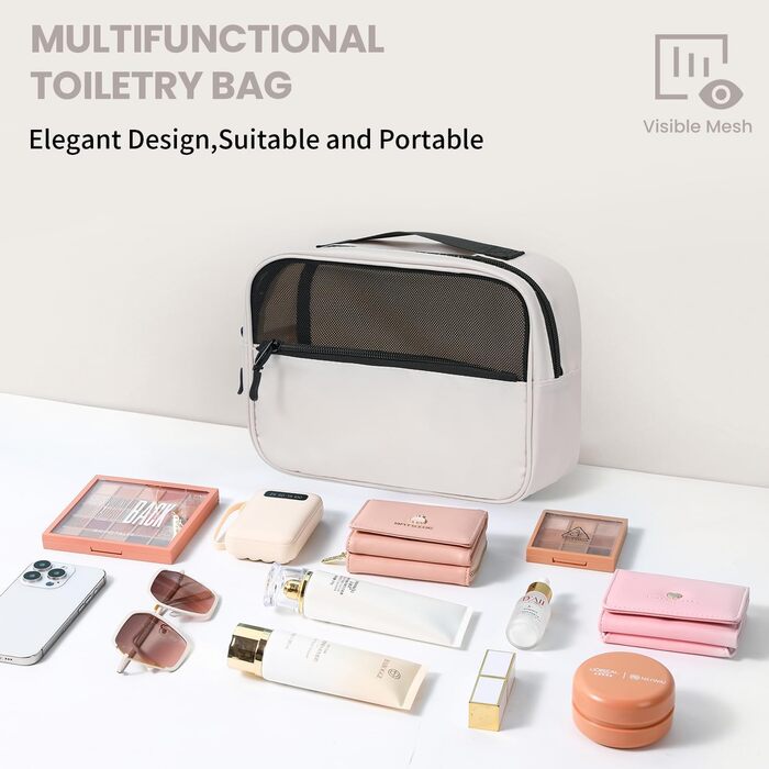 Органайзери для валізи Prezon, набір 8 шт., легкі, для подорожей, кремового кольору