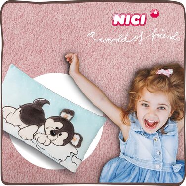 Плюшова подушка NICI Хаскі Swante 43x25 см для дітей та дорослих, з собачим мотивом, м'яка іграшка для дому, садочка та подорожей