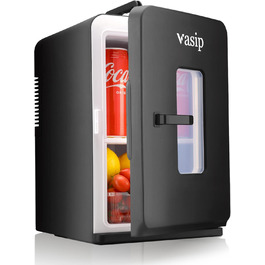 Міні-холодильник Vasip 15L з охолодженням та нагріванням, 220V/12V DC - для дому, офісу, кемпінгу та авто