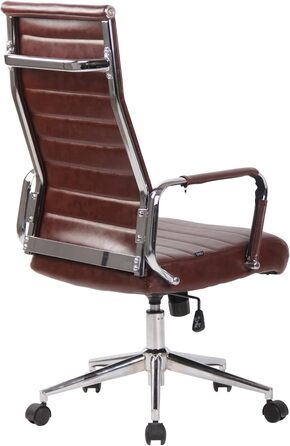 Офісний стіл Буро Columbus з штучної шкіри, регульована висота, колір бордовий