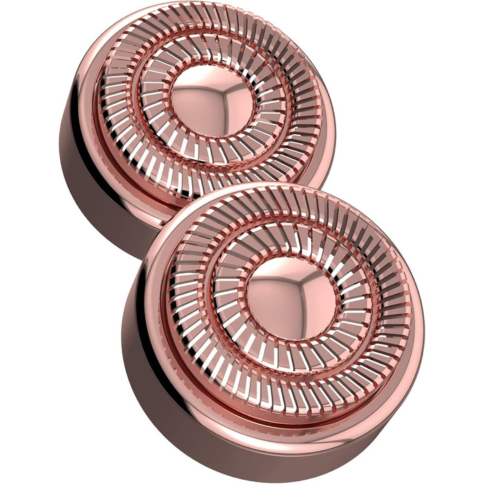 Електричний жіночий тример для обличчя та тіла Finishing Touch Flawless - рожеве золото, з 2 змінними насадками