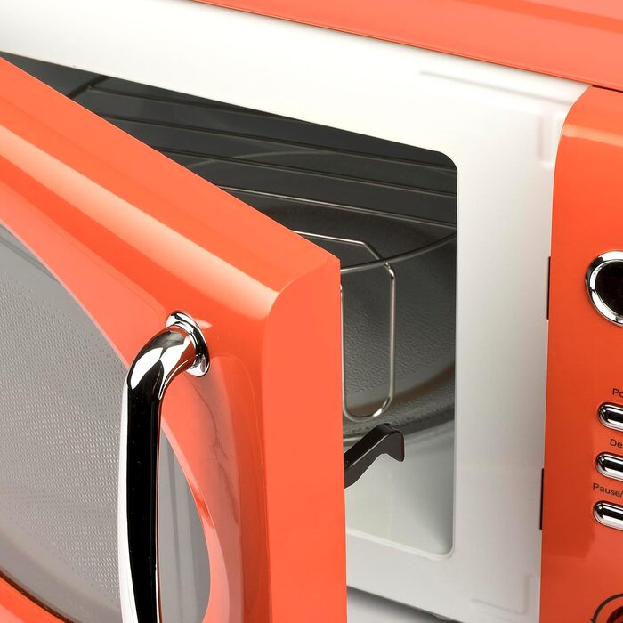 Мікрохвильова піч G3 Ferrari Sapormio Vintage, 1150 Вт, 20 л, 8 програм, оранжева
