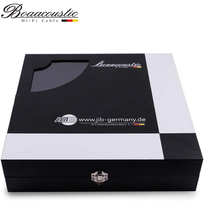 HiFi мережевий кабель Boaacoustic BB-007, аудіофільний High-End кабель живлення Schuko (EU), 2м для підсилювача, DVD, декодера та сабвуфера