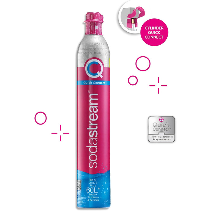 Балон CO2 Sodastream 60л Quick Connect для водопровідних апаратів