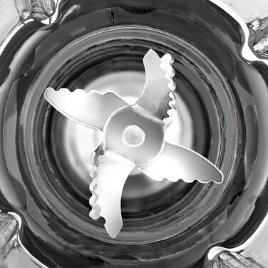 WMF Kitchen minis Compact Mixer, Mini Stand Mixer, 400 Watt, Small Stand Mixer, 0.8 l Glass Container, Pulse Function, Cromargan Matt Single