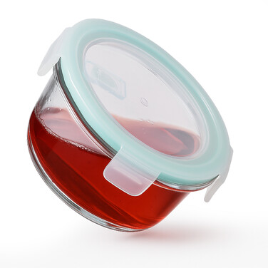 Relaxdays Glass Containers with Lids Set