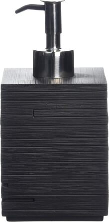 Диспенсер для мила Zeller 18316 Schiefer, полірезин, чорний, 8x8x16 см