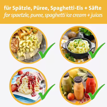 Westmark Spätzle/Potato Press, With Round Perforation, Die-Cast Aluminum, Length: 41 cm, Spätzle Press, Silver, 61102260