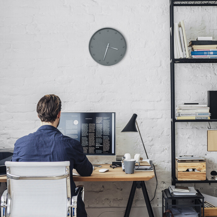 Relaxdays Gray Wall Clock