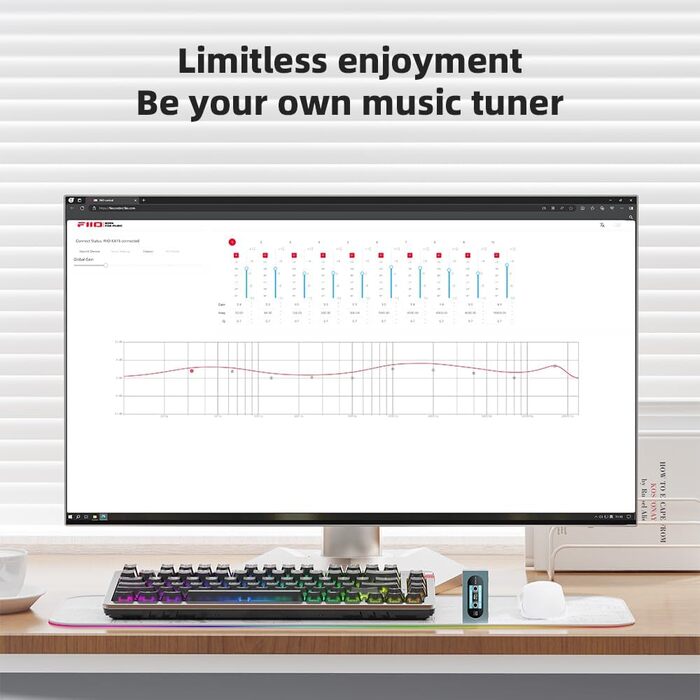 Портативний ЦАП та підсилювач навушників FiiO KA15 (чорний)