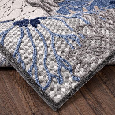 Килимок Impression Outdoor Wetterfest: вологостійкий килим для балкона, тераси, саду та дому (60 x 110 см, сірий)