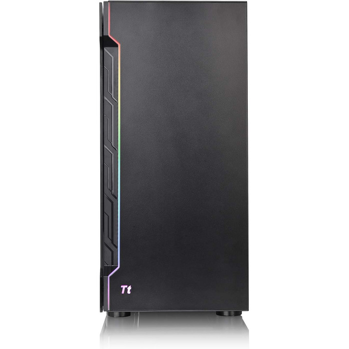 Корпус для ПК Thermaltake H200 TG RGB ATX з RGB підсвічуванням, скляна бічна панель, чорний | 120мм вентилятор в комплекті